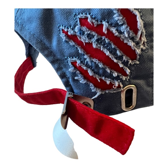 Disney Parks Stitch Kids Youth Baseball Cap - Stitch Wuz Here Blue, Red Clawed - Picture 3 of 14